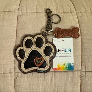 Chala Dog Paw Print Keychain/Coin Purse/Bag Charm